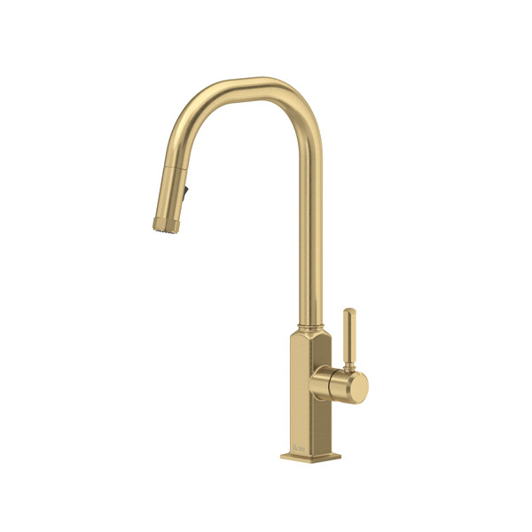 Apothecary™ Pull-Down Kitchen Faucet With U-Spout - Antique Gold | Model Number: AP56D1LMAG