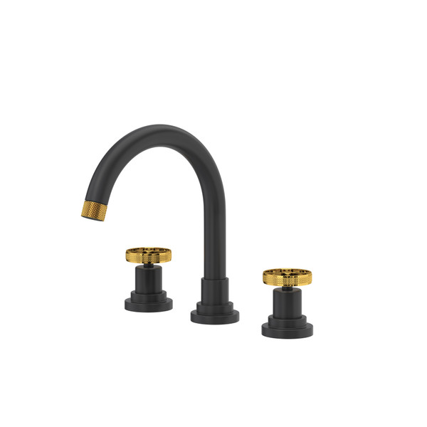 Campo™ Widespread Lavatory Faucet With C-Spout - Matte Black/Unlacqrd Brass | Model Number: CP08D3IWMBU