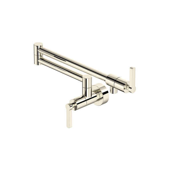 Lombardia® Pot Filler - Polished Nickel | Model Number: LB62W1LMPN