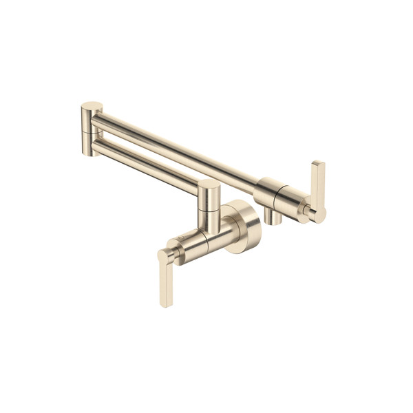 Lombardia Pot Filler - Satin Nickel | Model Number: LB62W1LMSTN - Product Knockout