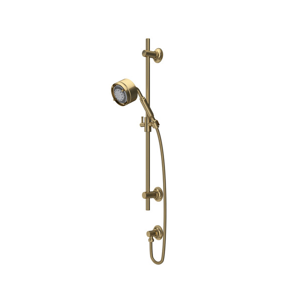 Handshower Set With 24" Slide Bar & 5-Function Handshower - Antique Gold | Model Number: MB2046AG - Product Knockout