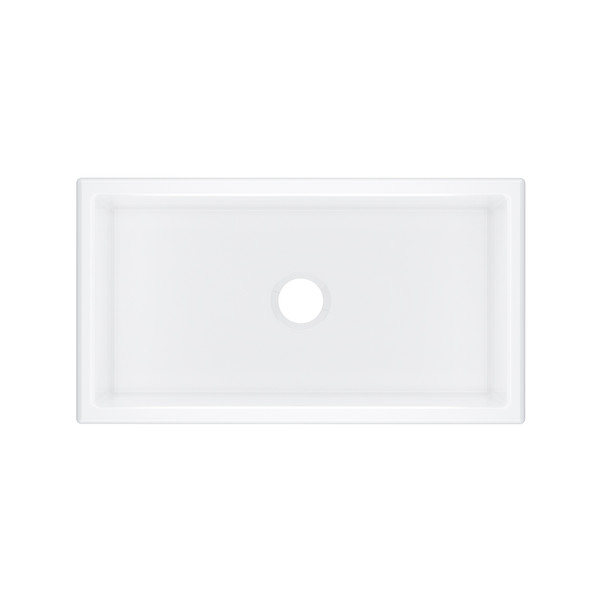 Shaker 33" Single Bowl Undermount Fireclay Kitchen Sink - White | Model Number: MSUM3318WH - Product Knockout