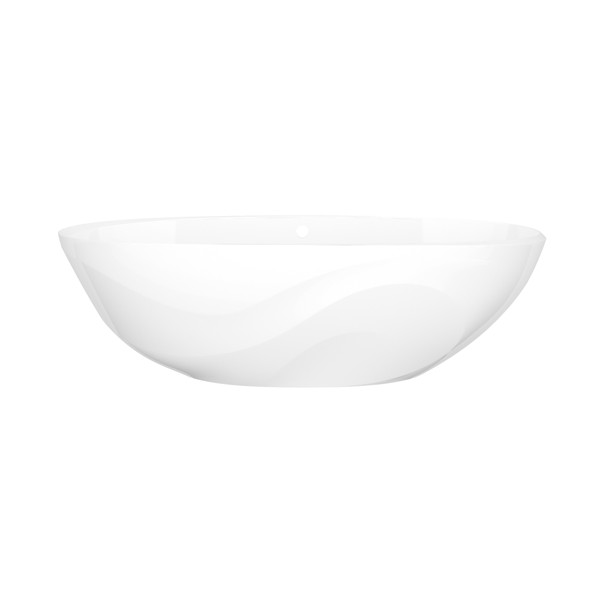 Seros 70" X 30" Freestanding Soaking Bathtub With Flat Rim - Standard White | Model Number: SE4-N-SW-OF - Product Knockout