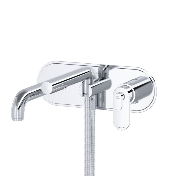 Arca Wall Mount Tub Filler Trim - Chrome | Model Number: TAA21C - Product Knockout
