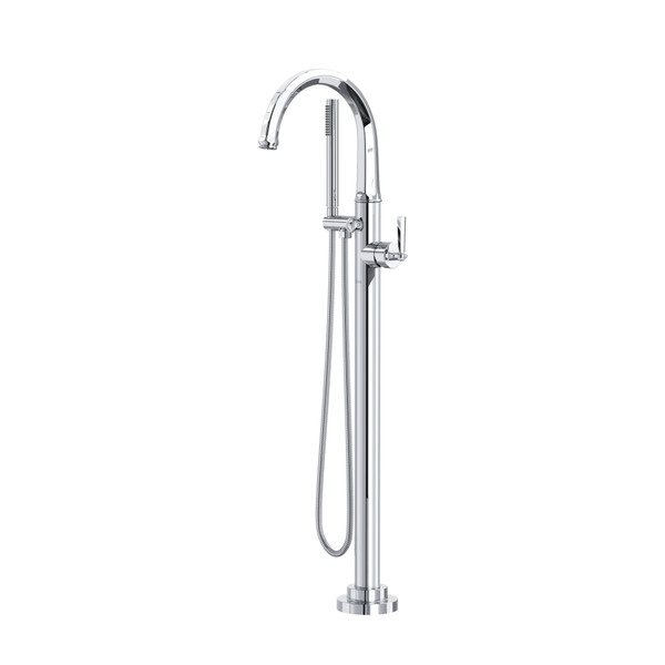 Modelle™ Single Hole Floor Mount Tub Filler Trim - Polished Chrome | Model Number: TMD06HF1LMAPC