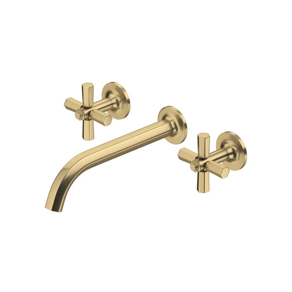 Modelle™ Wall Mount Lavatory Faucet Trim - Antique Gold | Model Number: TMD08W3XMAG