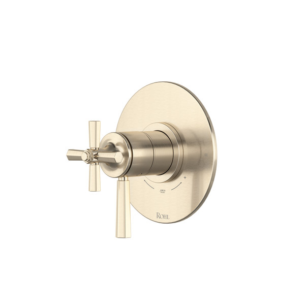 Modelle 1/2" Thermostatic and Pressure Balance Trim With 2 Functions - Satin Nickel | Model Number: TMD44W1LMSTN - Product Knockout