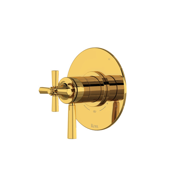 Modelle™ 1/2" Therm & Pressure Balance Trim With 3 Functions - Unlacquered Brass | Model Number: TMD47W1LMULB