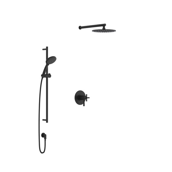 Garniture pour ensemble de douche 323 - Noir mat | Numéro de modèle: TKIT323MDMB