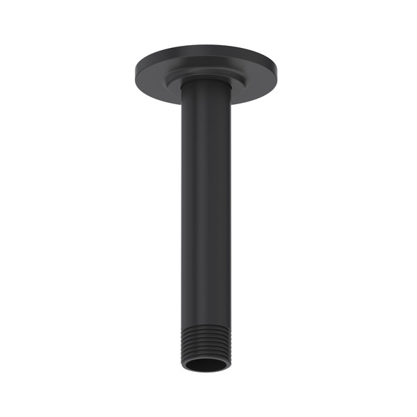 6" Ceiling Mount Shower Arm - Black | Model Number: 585BK