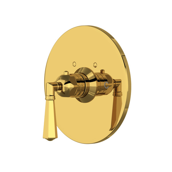 San Giovanni™ 3/4" Thermostatic Trim Without Volume Control - Unlacquered Brass | Model Number: A4923LMULB