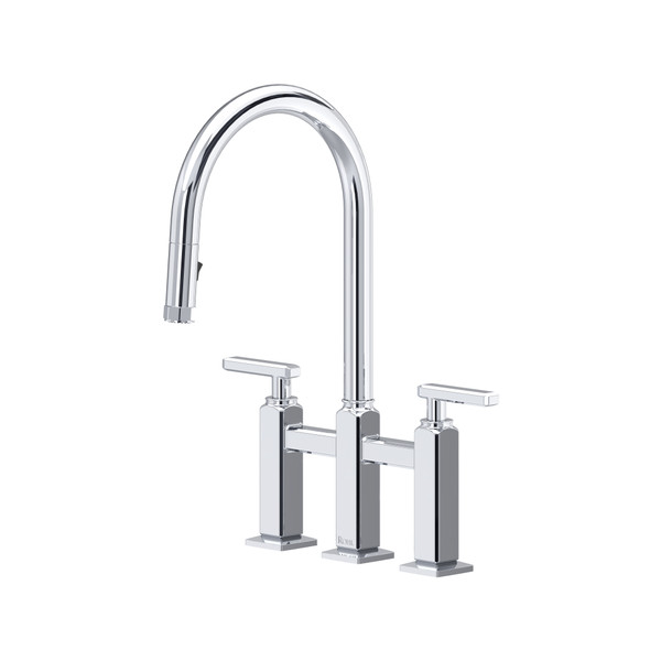 Apothecary™ Bridge Pull-Down Kitchen Faucet - Polished Chrome | Model Number: AP58D3LMAPC