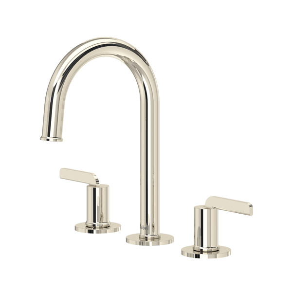 Authentica™ Widespread Lavatory Faucet With C-Spout - Polished Nickel | Model Number: AURD08PN