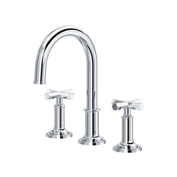 San Giovanni™ Widespread Lavatory Faucet With C-Spout - Polished Chrome | Model Number: SG08D3XMAPC