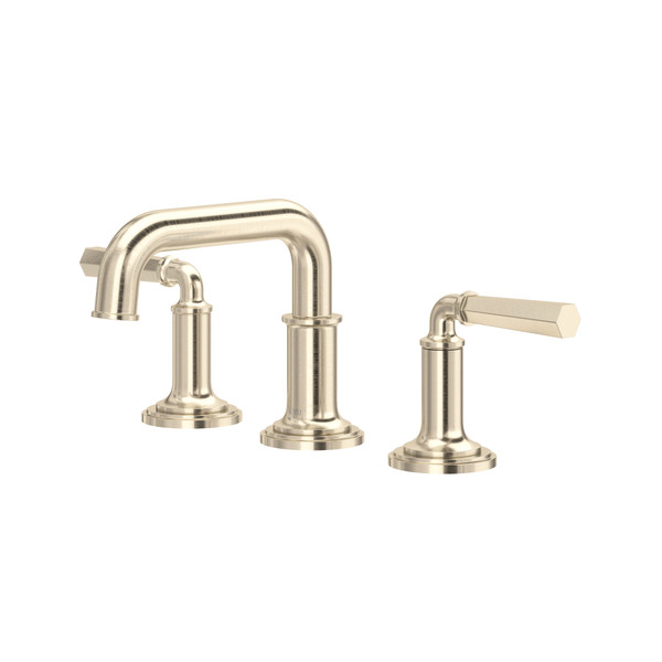 San Giovanni™ Widespread Lavatory Faucet With U-Spout - Satin Nickel | Model Number: SG09UD3LMSTN