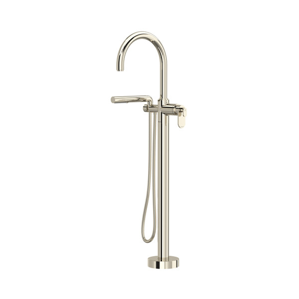 Arca™ Thermostatic Single  Hole Floor Mount Tub Filler Trim - Polished Nickel | Model Number: TAA39PN