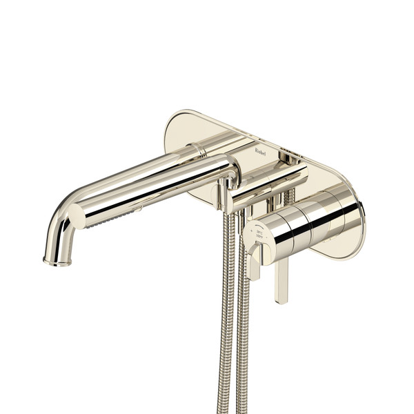 Authentica™ Wall Mount Thermostatic/Pressure Balance Tub Filler Trim - Polished Nickel | Model Number: TAU21PN