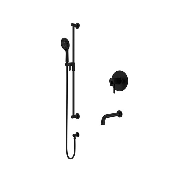Shower Kit 1244 Trim - Black | Model Number: TKIT1244AUBK