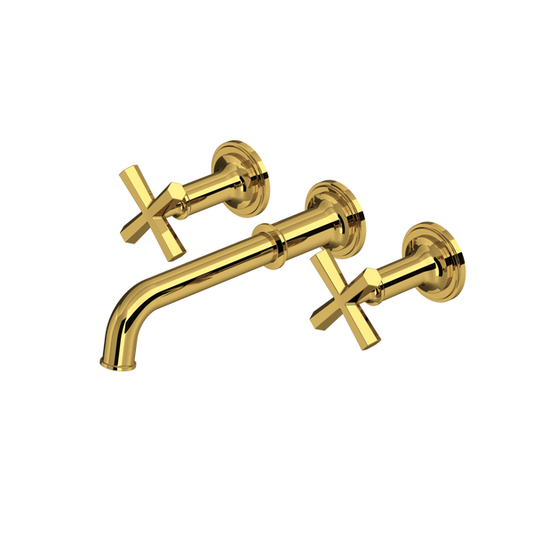 San Giovanni™ Wall Mount Lavatory Faucet Trim - Unlacquered Brass | Model Number: TSG08W3XMULB