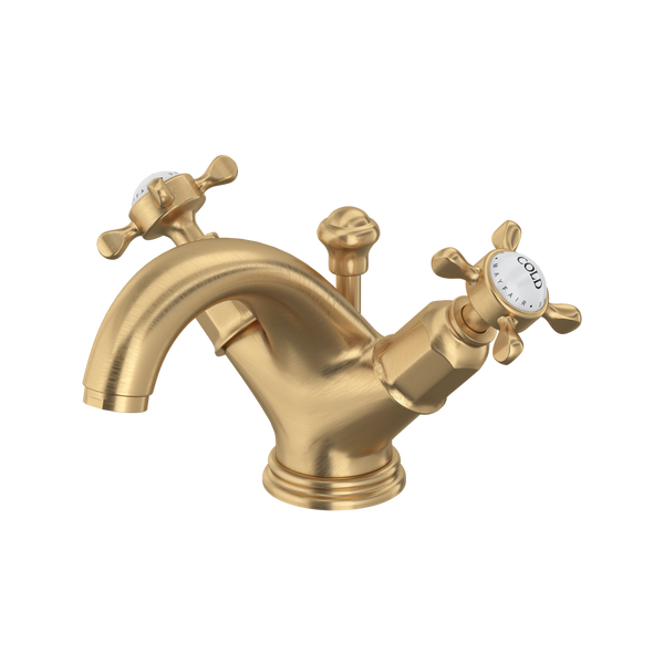 Robinet de lavabo à deux poignées Edwardian - Or anglais satiné | U.3626X-SEG-2