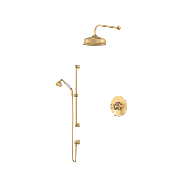 Shower Kit 323 Trim - Satin English Gold | Model Number: U.TKIT323EWSEG