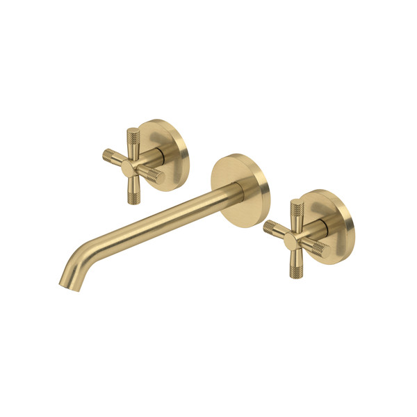 Amahle™ Wall Mount Lavatory Faucet Trim - Antique Gold | Model Number: TAM08W3XMAG