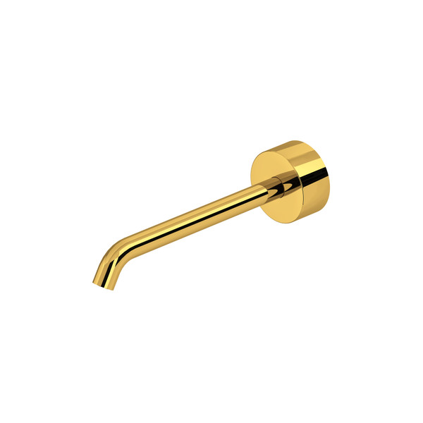Amahle™ Wall Mount Tub Spout - Unlacquered Brass | Model Number: AM16W1ULB
