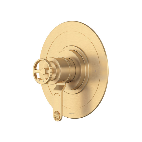 Armstrong™ 1/2" Therm & Pressure Balance Trim With 2 Functions - Satin English Gold | Model Number: U.TAR44W1IWSEG