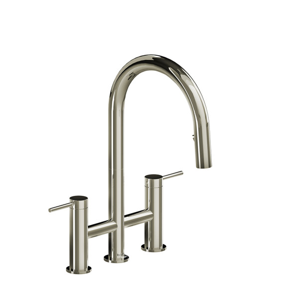 Azure™ Bridge Pull-Down Kitchen Faucet With C-Spout - Polished Nickel | Model Number: AZ400PN
