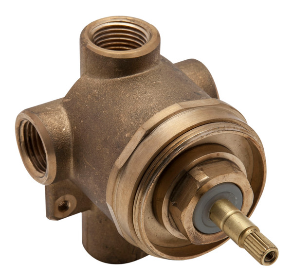 DISCONTINUÉ Brut de valve avec déviateur, 4 ports, 3 voies - Non fini | Numéro de modèle: AC27NBO