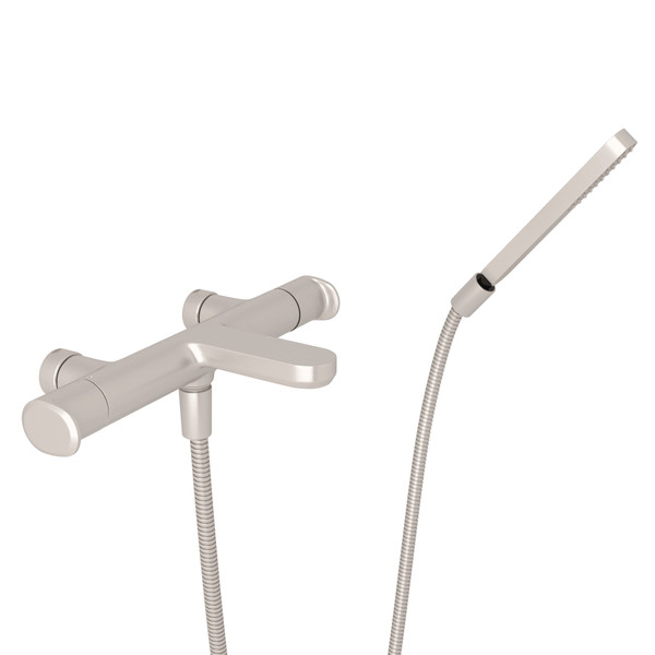 Valve mélangeuse baignoire/douche exposée Meda™ - Nickel satiné | Numéro de modèle: LV211L-STN