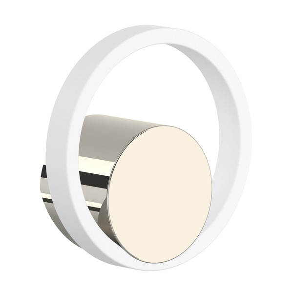 Eclissi™ Kitchen Faucet Handle - Polished Nickel/Matte White | Model Number: EC81IWPNW