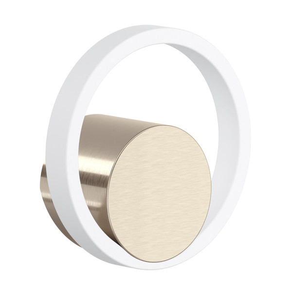Eclissi™ Kitchen Faucet Handle - Satin Nickel/Matte White | Model Number: EC81IWSNW