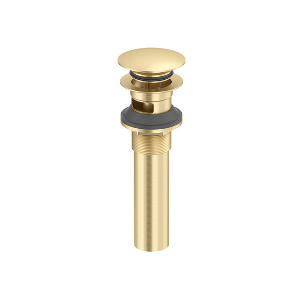 Lavatory Push Drain With Overflow - Satin Brass US4 | Model Number: DB160US4