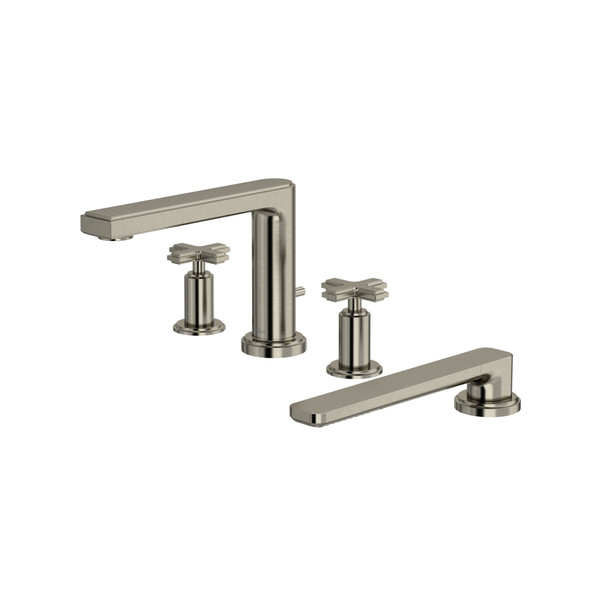 Manifesto™ 4-Hole Deck Mount Tub Filler - Brushed Nickel | Model Number: MF12+BN