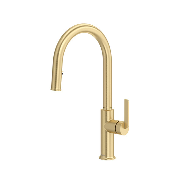 Authentica™ Pull-Down Kitchen Faucet With C-Spout - Satin Brass US4 | Model Number: AU201US4