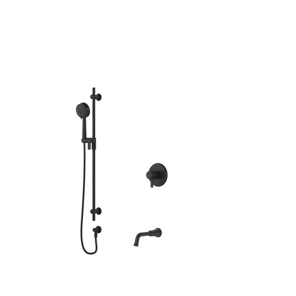 Shower Kit 1244 Trim - Black | Model Number: TKIT1244MMRDJBK