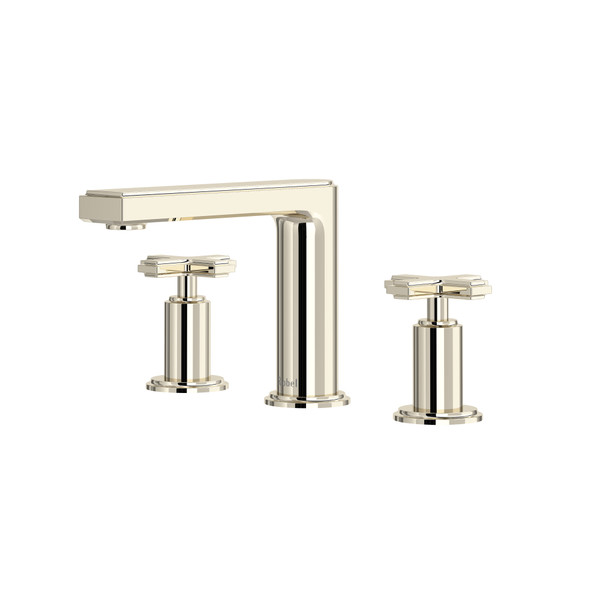 Manifesto™ Widespread Lavatory Faucet With Low Spout - Polished Nickel | Model Number: MF08+PN