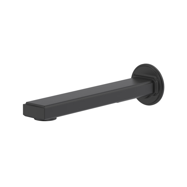 Manifesto™ Wall Mount Tub Spout - Black | Model Number: MF80BK