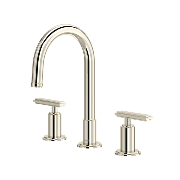 Manifesto™ Widespread Lavatory Faucet With C-Spout - Polished Nickel | Model Number: MFRD08LPN