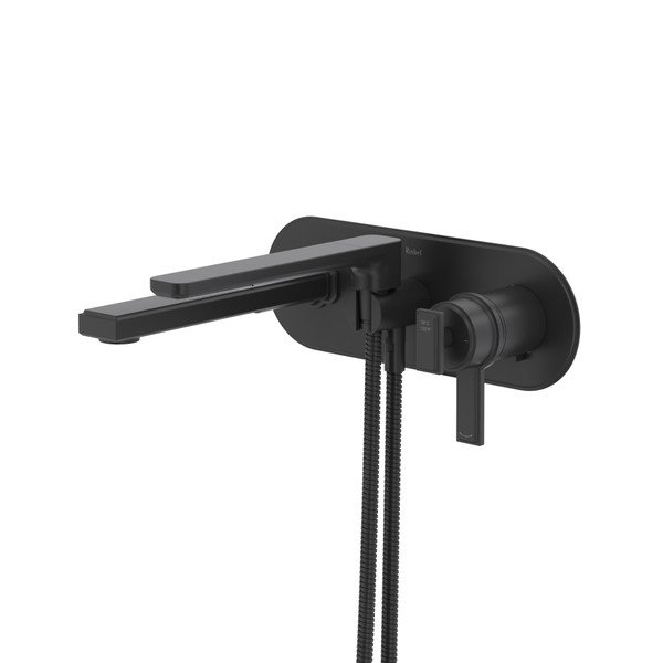 Manifesto™ Wall Mount Thermostatic/Pressure Balance Tub Filler Trim - Black | Model Number: TMF21BK