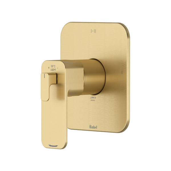 Equinox™ 1/2" Therm & Pressure Balance Trim With 3 Functions - Satin Brass US4 | Model Number: TEQ23NUS4