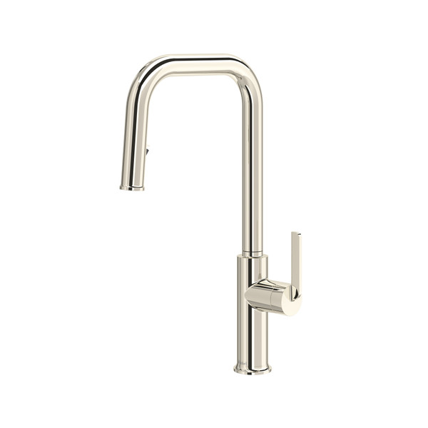 Authentica™ Pull-Down Kitchen Faucet With U-Spout - Polished Nickel | Model Number: AUSQ201PN