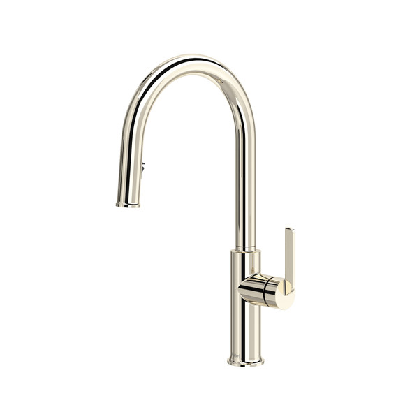 Authentica™ Pull-Down Kitchen Faucet With C-Spout - Polished Nickel | Model Number: AU201PN