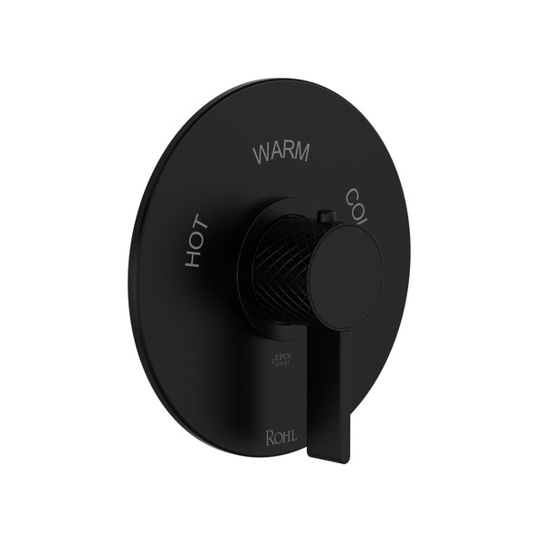 Tenerife™ 3/4" Thermostatic Trim Without Volume Control - Matte Black | Model Number: TTE13W1LMMB