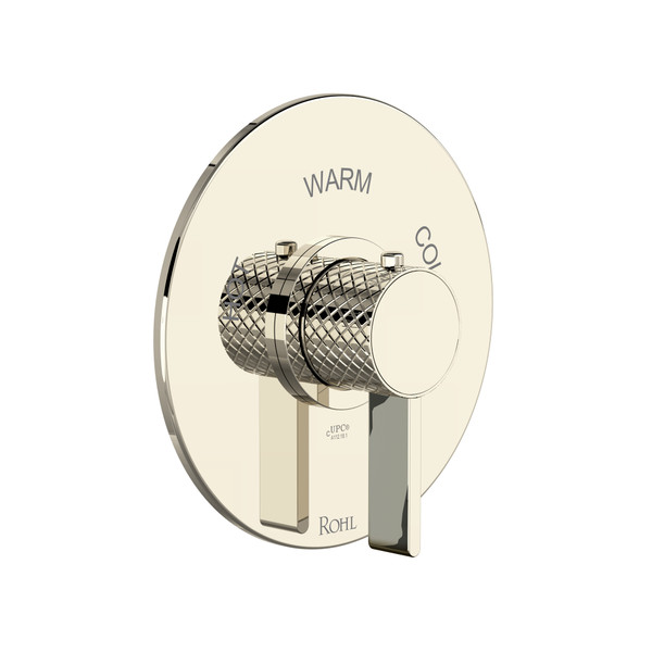 Tenerife™ 3/4" Thermostatic Trim Without Volume Control - Polished Nickel | Model Number: TTE13W1LMPN