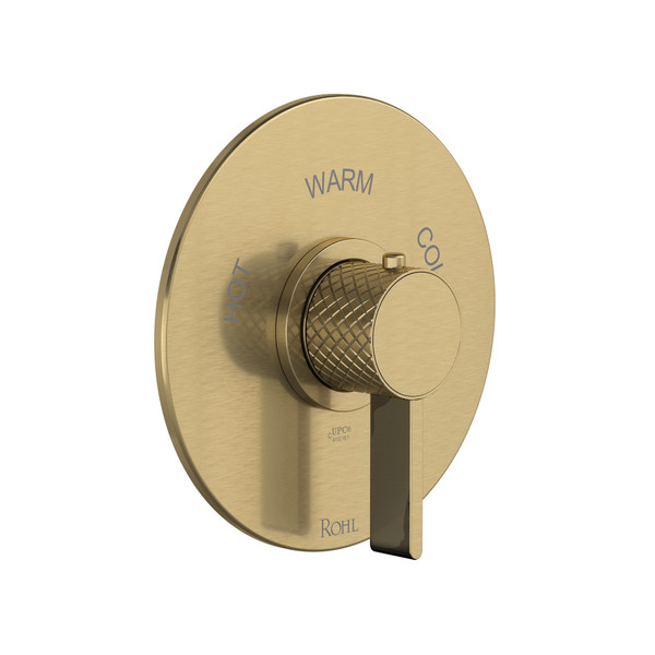 Tenerife™ 3/4" Thermostatic Trim Without Volume Control - Antique Gold | Model Number: TTE13W1LMAG