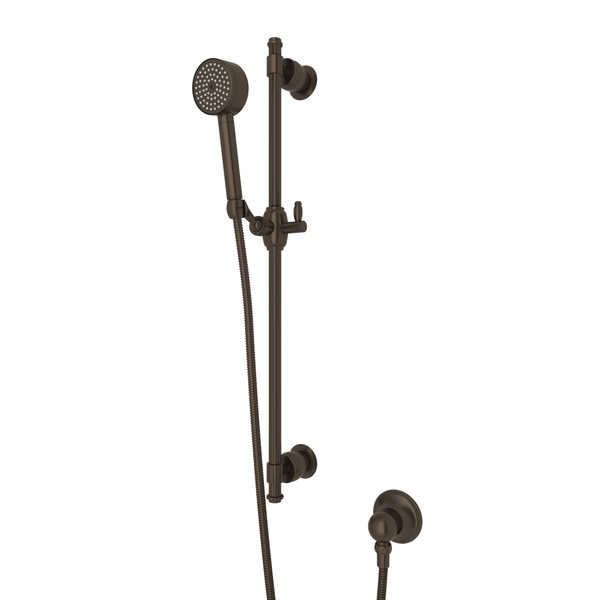 Handshower Set With 25" Slide Bar and Single-Function Handshower - Tuscan Brass | Model Number: 1320ETCB