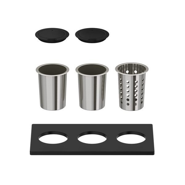 Accessories Board With Cups For Workstation Sinks - Unfinished | Model Number: GRNSHBRDKIT1