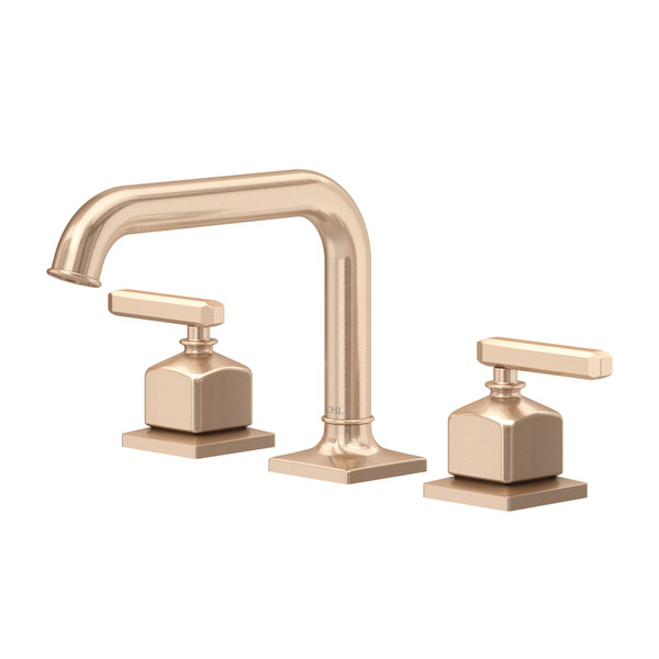 DISCONTINUED Apothecary™ Widespread Lavatory Faucet With U-Spout - Vintage Gold | Model Number: AP09D3LMVG